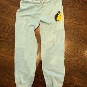 Vintage Havana Light Blue Kids Joggers with Graphic